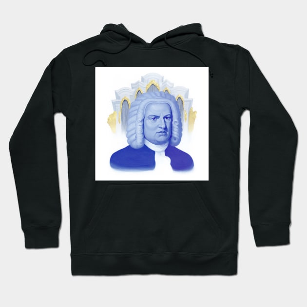 Johann Sebastian Bach - Symphonie in blau Hoodie by Bach4you